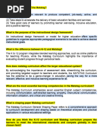 MATATAG Curriculum Overview and Guide | PDF | Curriculum | Learning