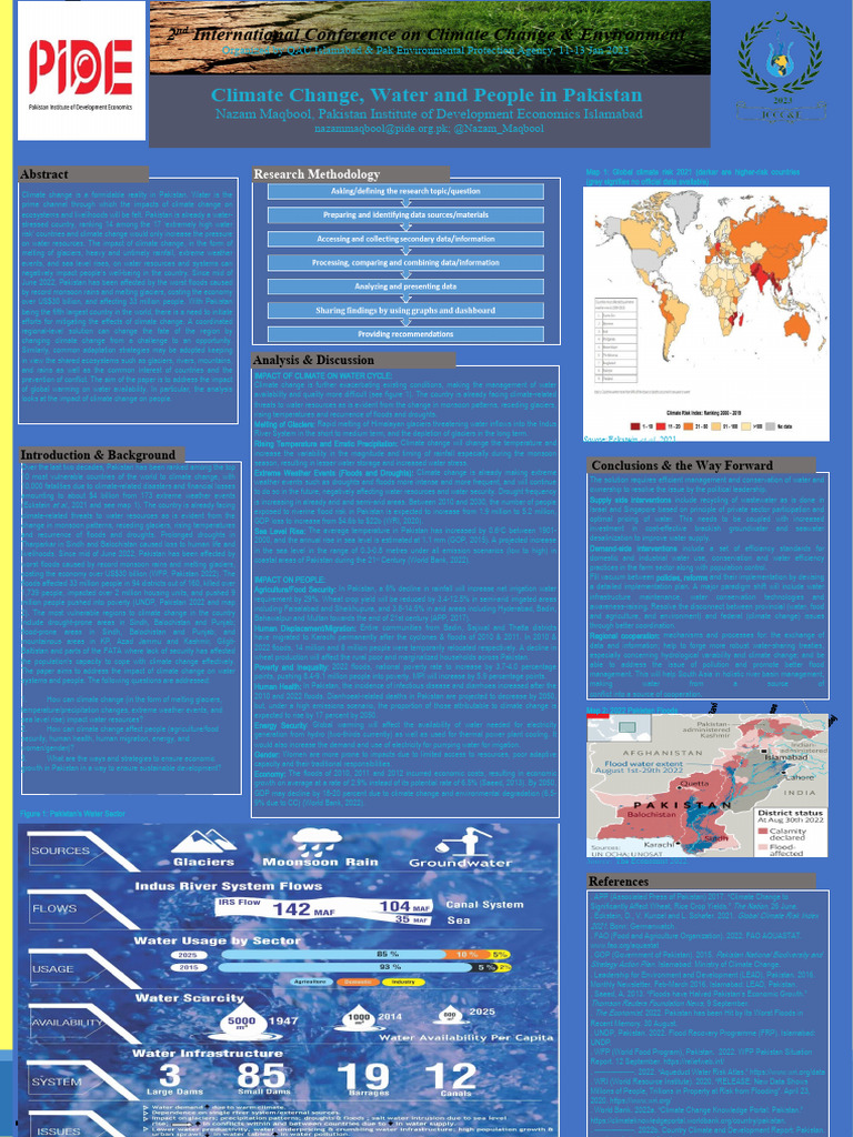Climate Change Impact on Pakistan's Water | PDF | Climate Change | Water