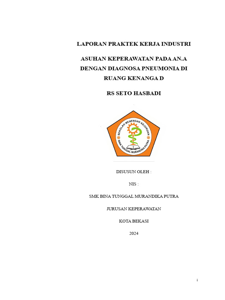 Asuhan Keperawatan Pneumonia di RS Seto | PDF | Kesehatan Holistik