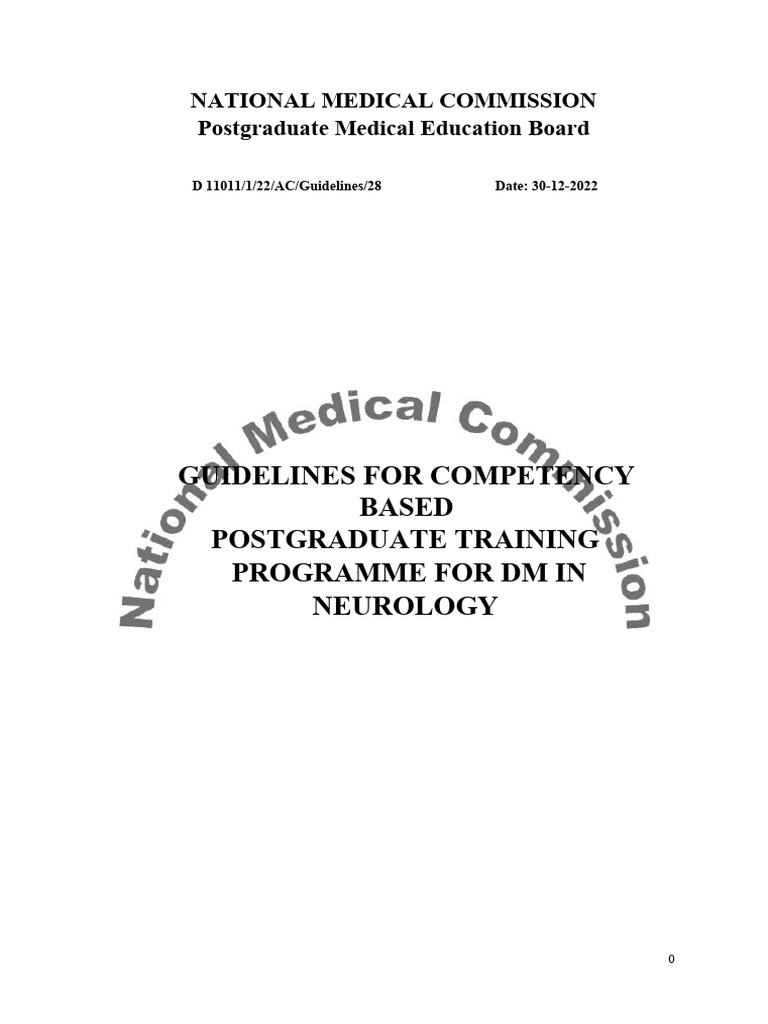 DM Neurology Training Guidelines | PDF | Neurology | Nervous System