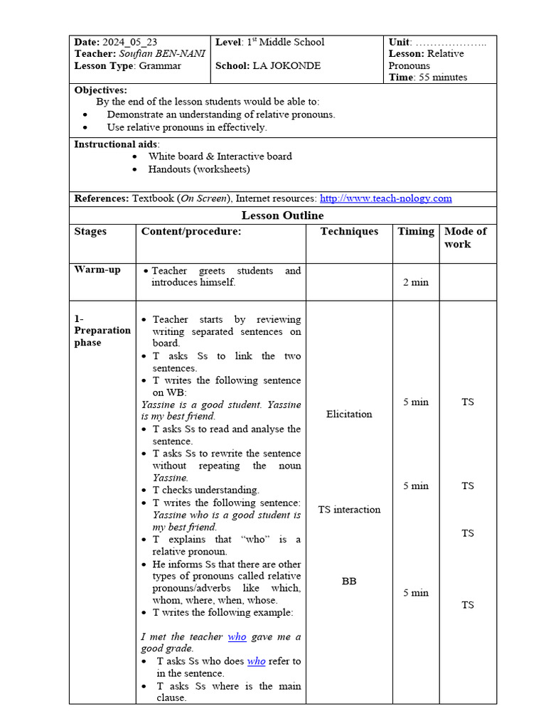 Exercises on Relative Pronouns | PDF | Pronoun | Linguistic Morphology