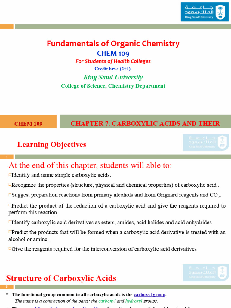 6-Chem 109 Carboxylic Acids Modified | PDF | Carboxylic Acid | Ester