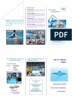 Natación Tríptico Word