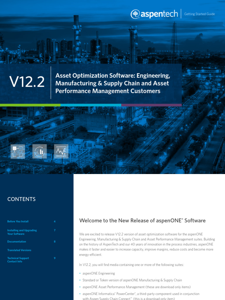 aspenONE V12-2 Getting Started Guide | PDF | Installation (Computer ...
