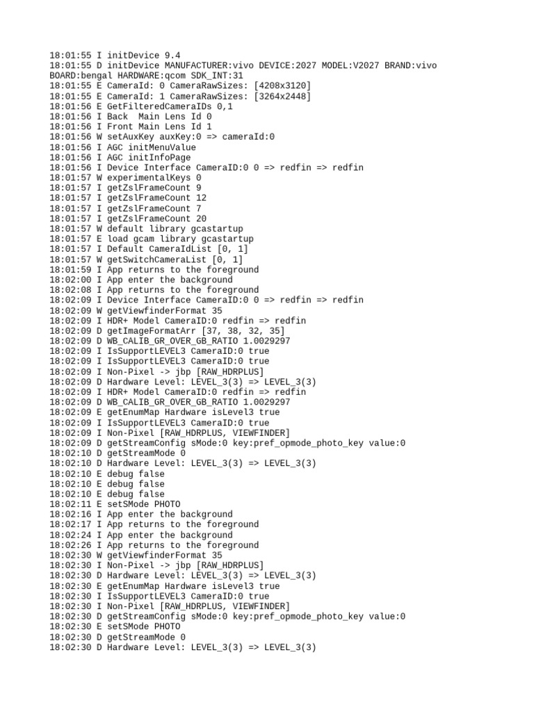 Log 20240726 | PDF | Consumer Electronics | System Software