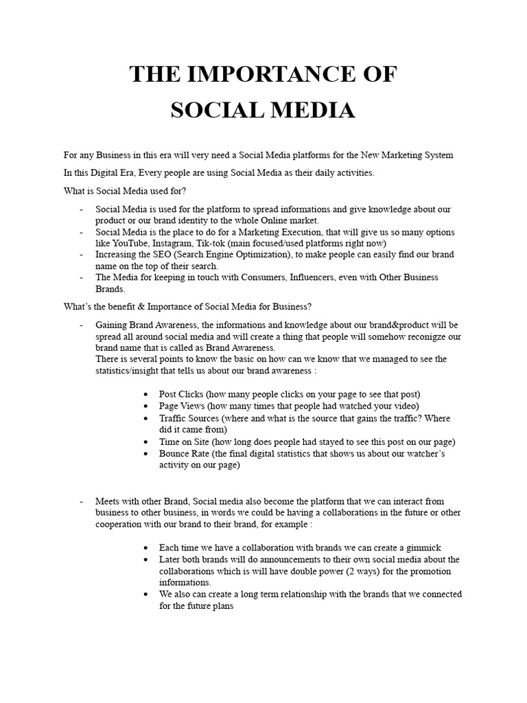 Importance Of Social Media Research