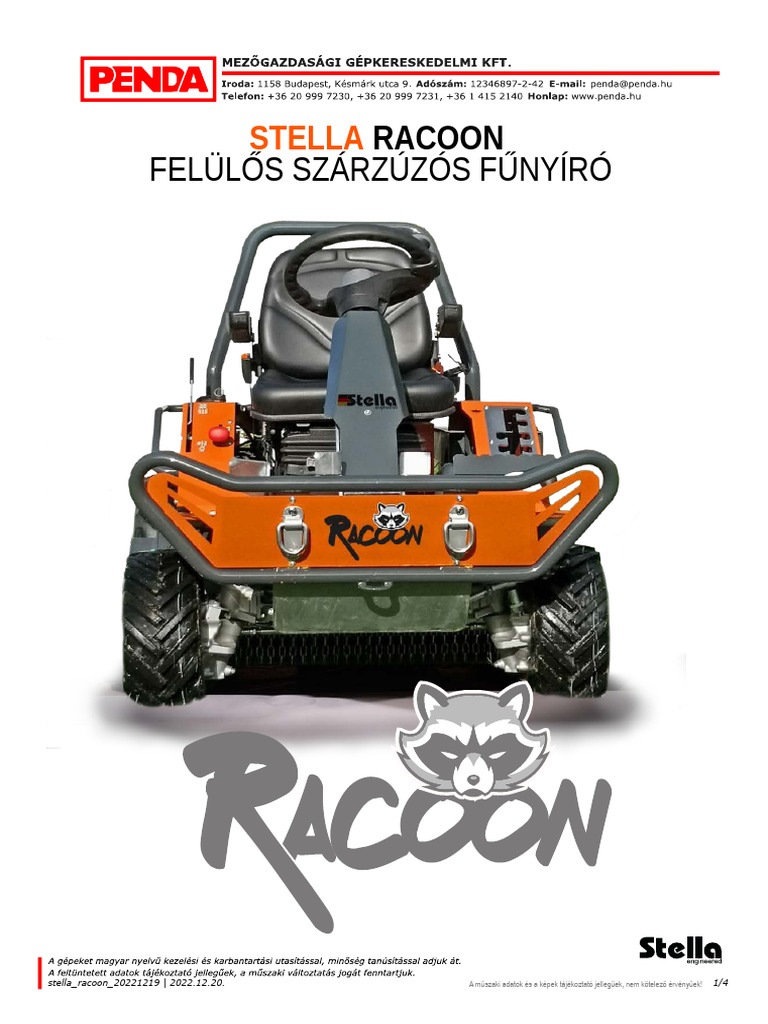 Stella Racoon Adattablaval 20221219 | PDF