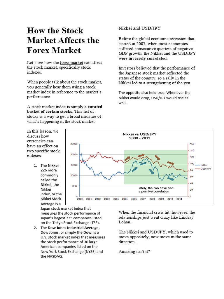 How The Stock Market Affects The Forex Market | PDF | Stock Market ...