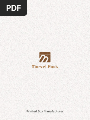 Brochure Marvel Pack