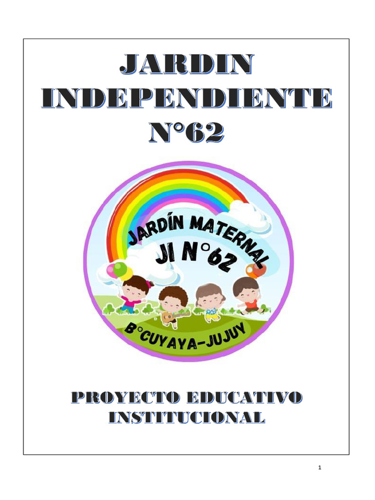 Proyecto Educativo Jardín Maternal | PDF | Educación de la primera ...