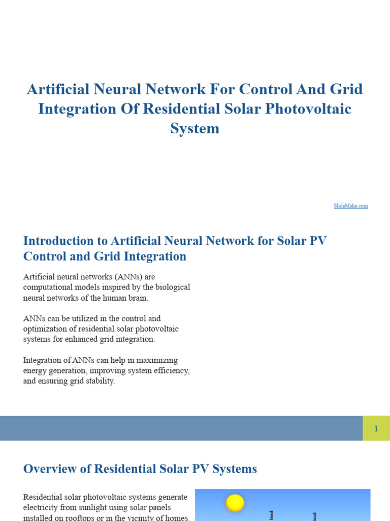 Neural Networks for Solar PV Control | PDF | Solar Power | Photovoltaic ...
