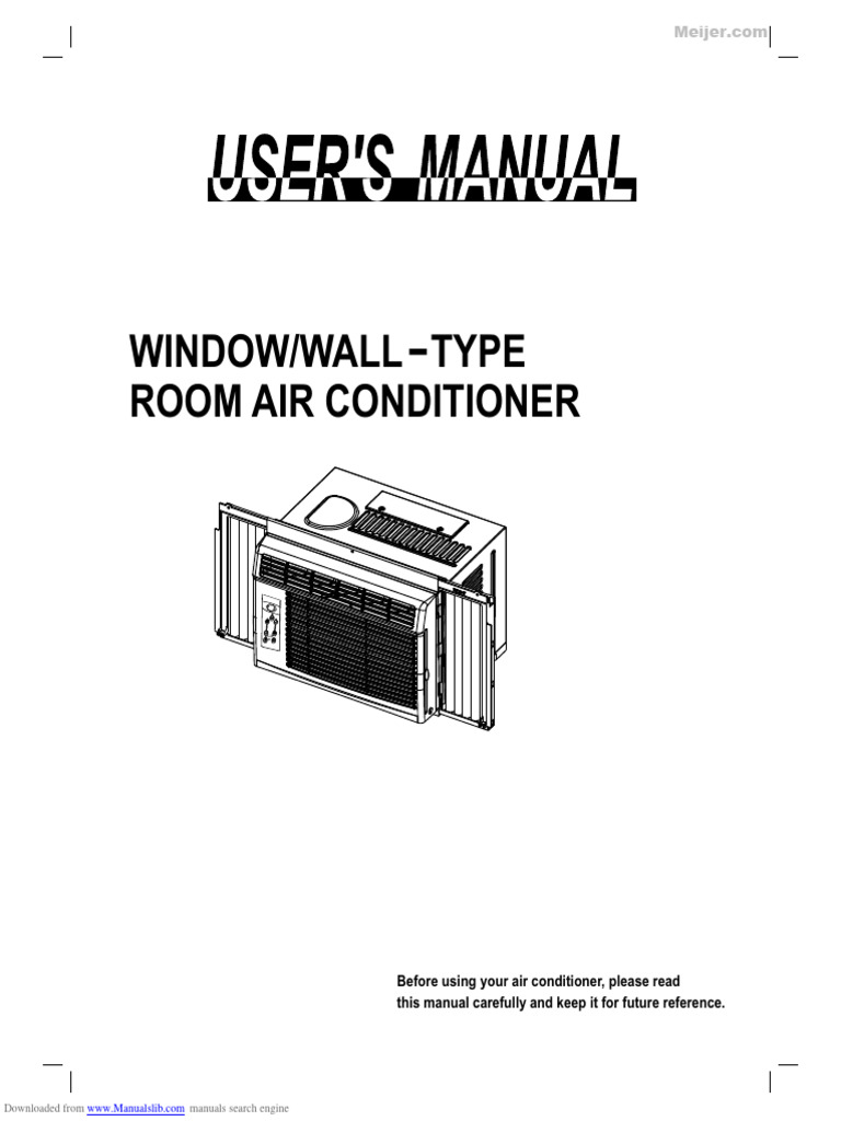 Windowwall Type Room Air Conditioner | PDF | Ac Power Plugs And Sockets ...