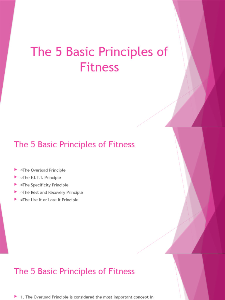 2-The 5 Basic Principles of Fitness | PDF | Physical Fitness ...