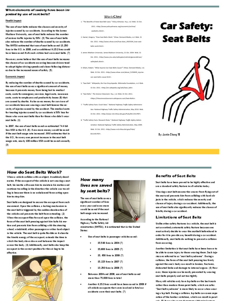 Impact of Seat Belts on Safety and Economy | PDF | Seat Belt | Traffic ...