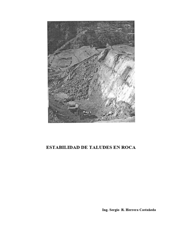 Estabilidad Talud Roca | PDF | Roca (geología) | Falla (geología)