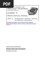 Simulado XCVI  - Perito da Polícia Federal - Área 6 - Química e Engenharia Química