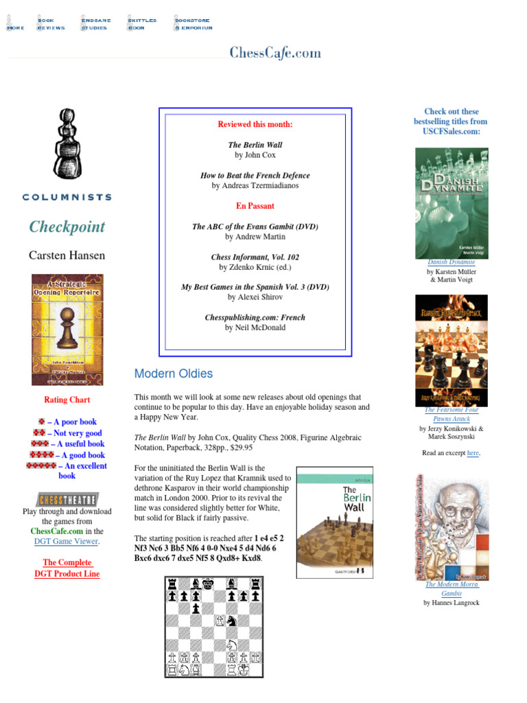 Hansen 115 | PDF | Chess Openings | Traditional Board Games