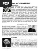 Grotowski's Principles of Poor Theatre | PDF | Psychological Concepts ...