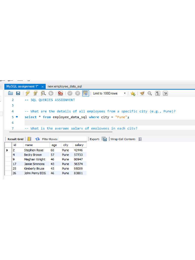 Mysql Assignment | PDF