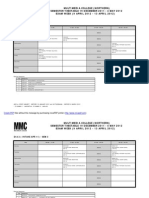 Jadual Pelajar 19 Dec 2011 - 4 May 2012