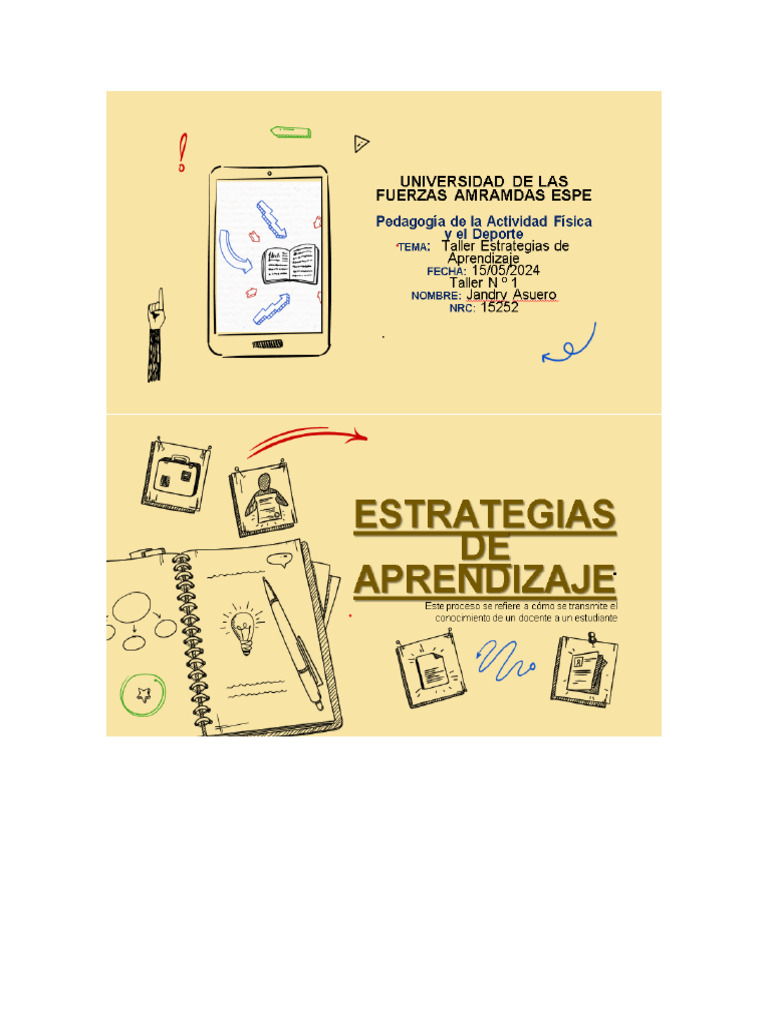 Estrategias de Aprendizaje | PDF