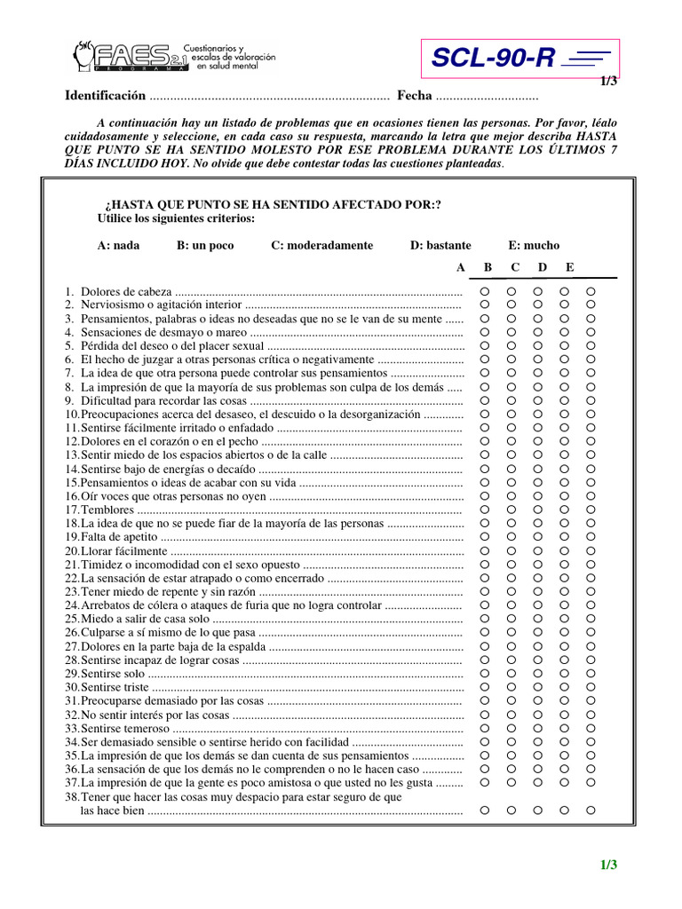 SCL 90 R | PDF
