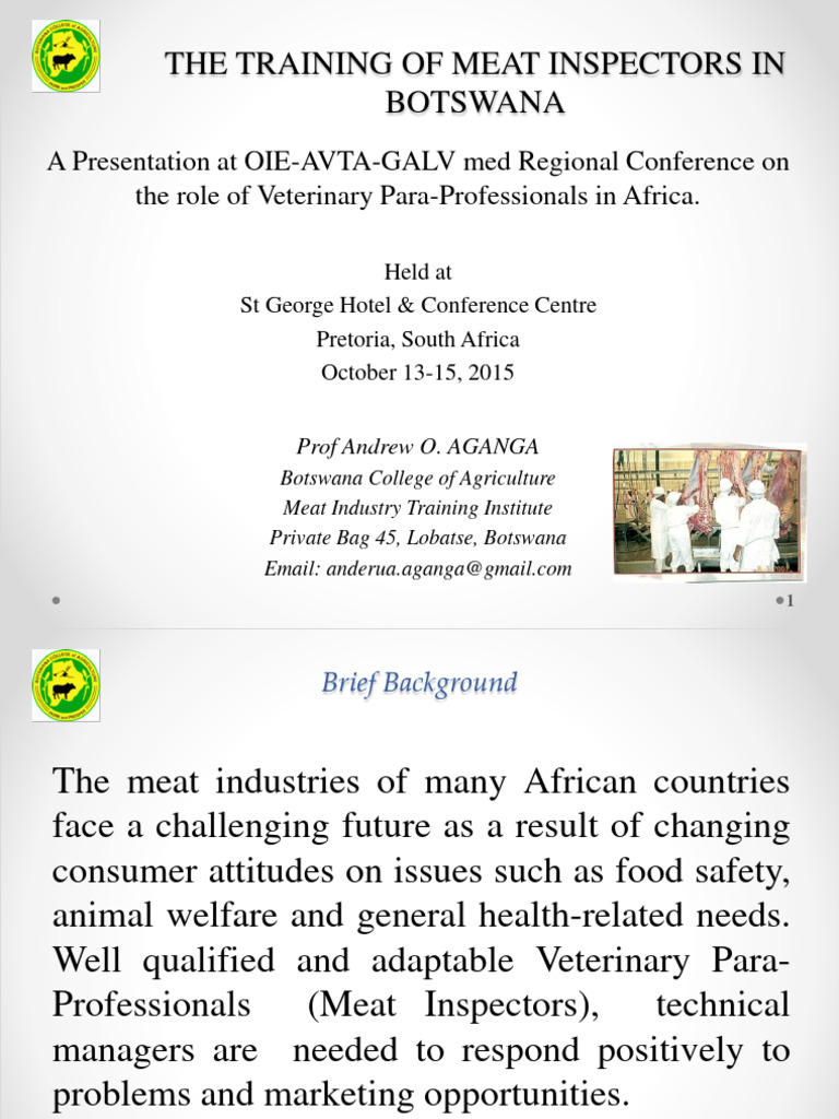 Meat Inspector Training in Botswana | PDF | Hazard Analysis And ...