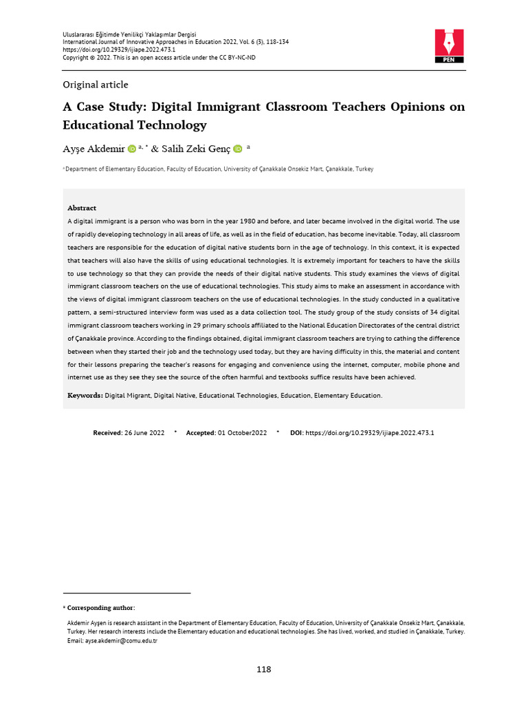 Digital Immigrant Teachers on Tech Use | PDF | Educational Technology ...