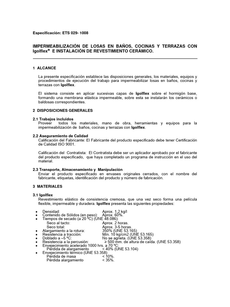 Ets 029 | PDF | Materiales | Ingeniería de Edificación