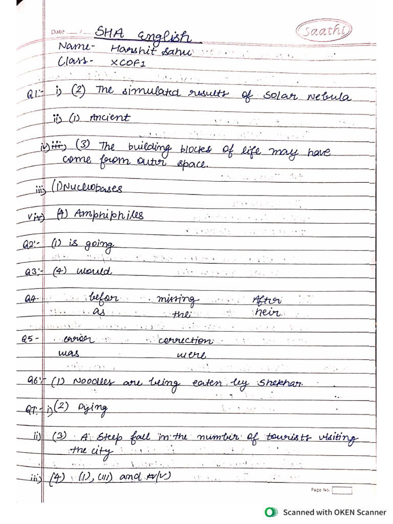 Sha English Harshit | PDF