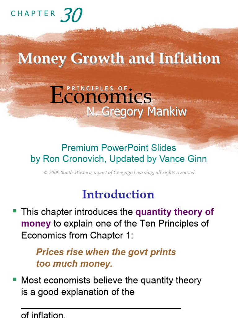 Money Growth & Inflation Guide | PDF | Inflation | Quantity Theory Of Money