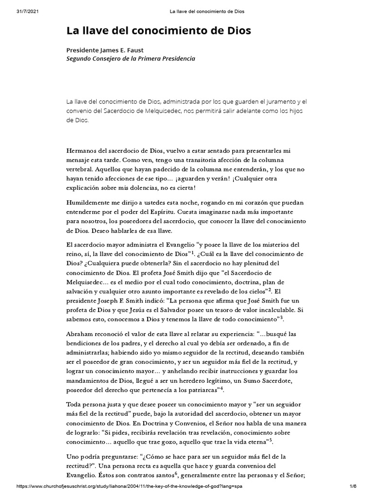 La Llave Del Conocimiento de Dios | PDF | Sacerdote | Abrahán