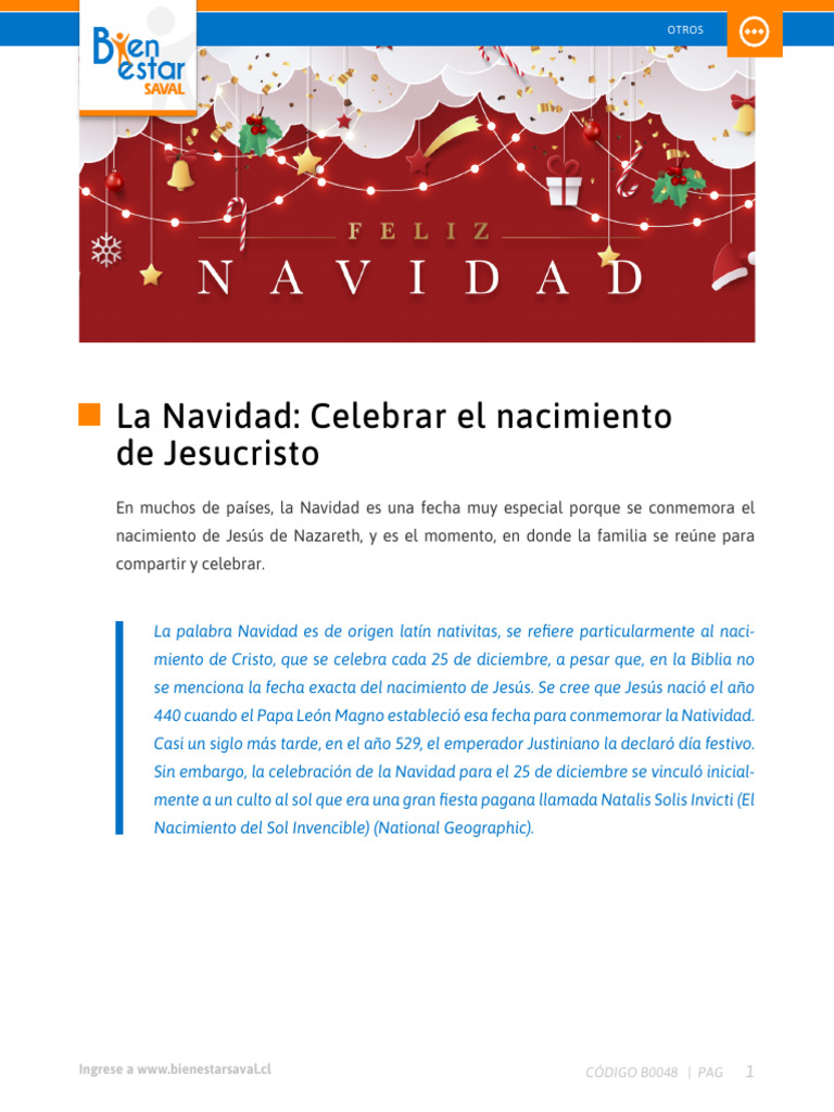 Tradiciones de Navidad y su Origen | PDF | Papá Noel | Navidad