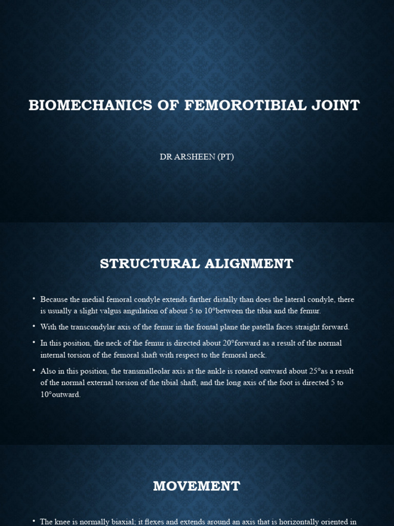 Knee Lec 2 Pdf Knee Anatomical Terms Of Motion