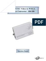 PAL-NTSC Video to WXGA Converter Manual
