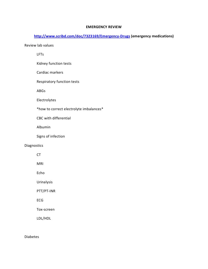 Emergency Review | PDF