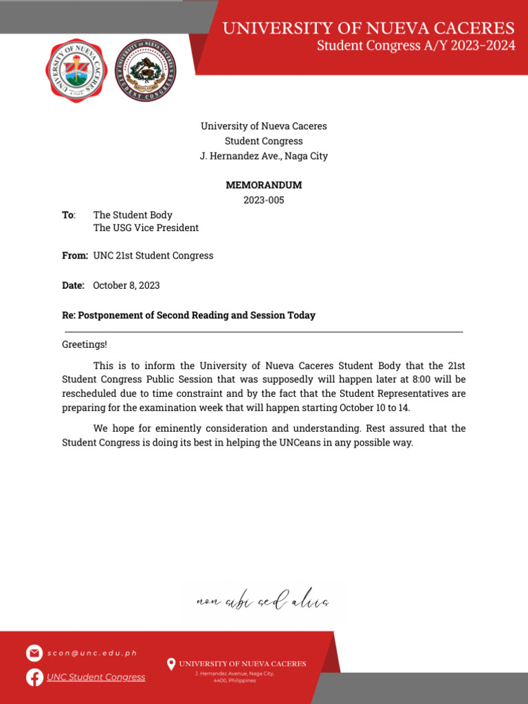 Memorandum 5 | PDF