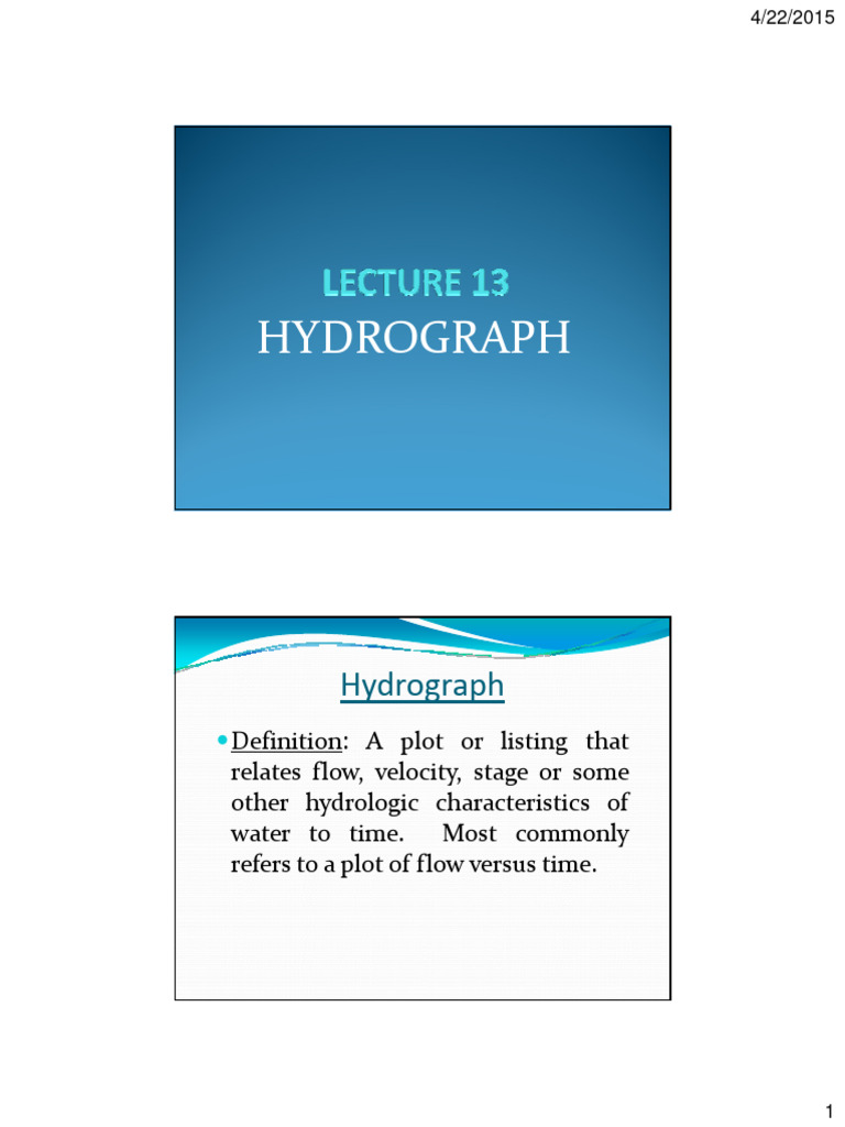 Understanding Hydrographs and Their Components | PDF | Discharge ...