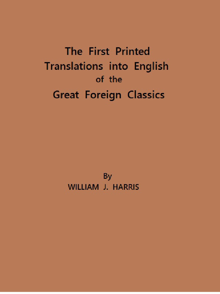First English Translations of Classics | PDF | Bible | King James Version