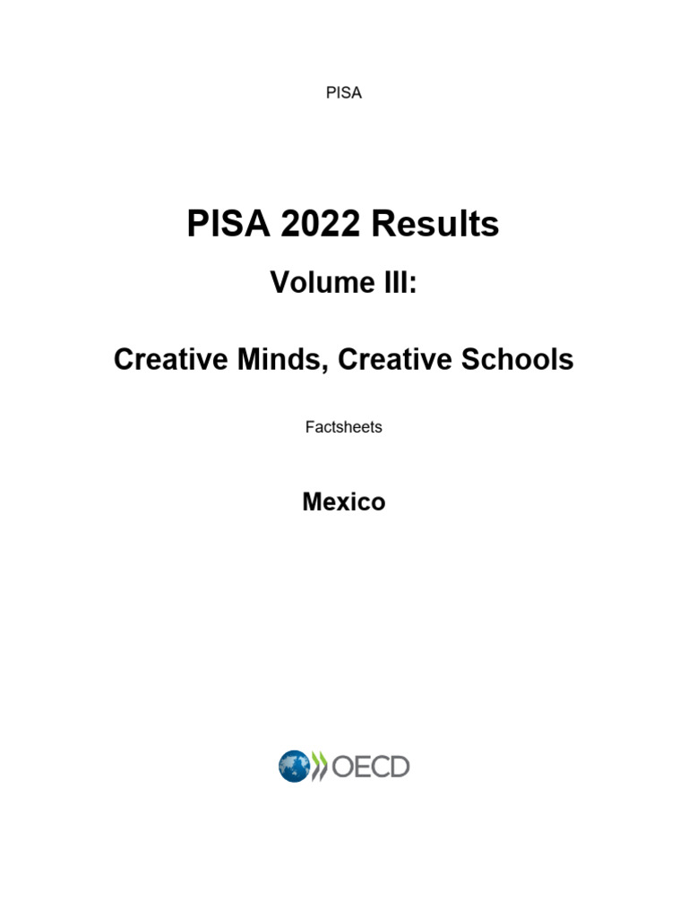 Resultados pisa 2022 volumen iii fichas t cnicas m xico pdf