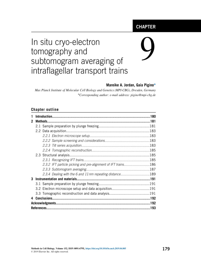 Chapter 9 in situ cryo electron tomography and subtomogr 2019 methods