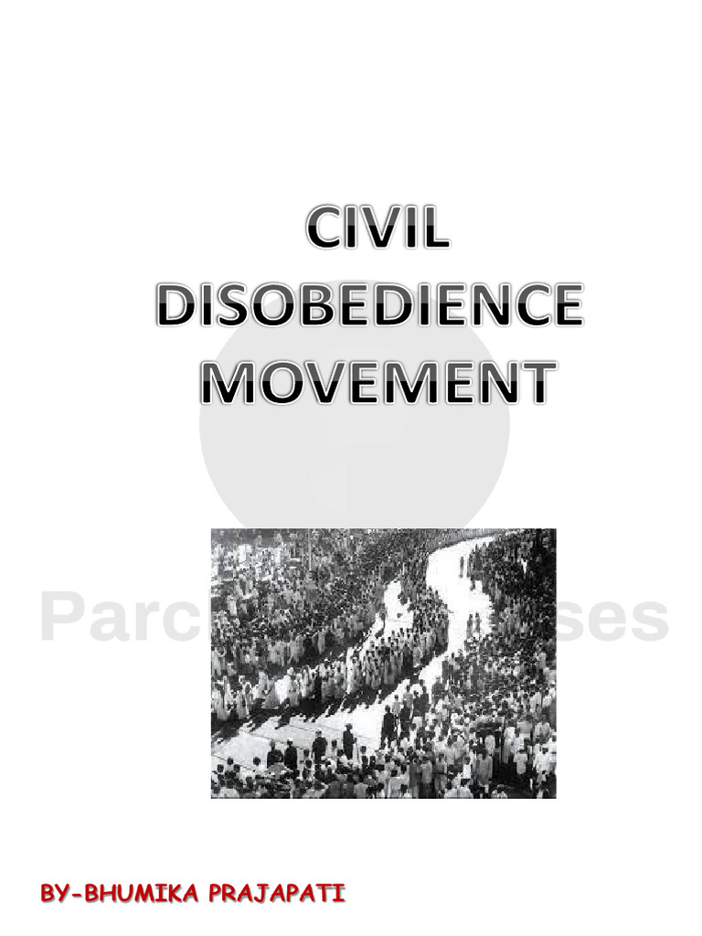 Civil Disobedience Movement Overview | PDF | Mahatma Gandhi | Indian ...