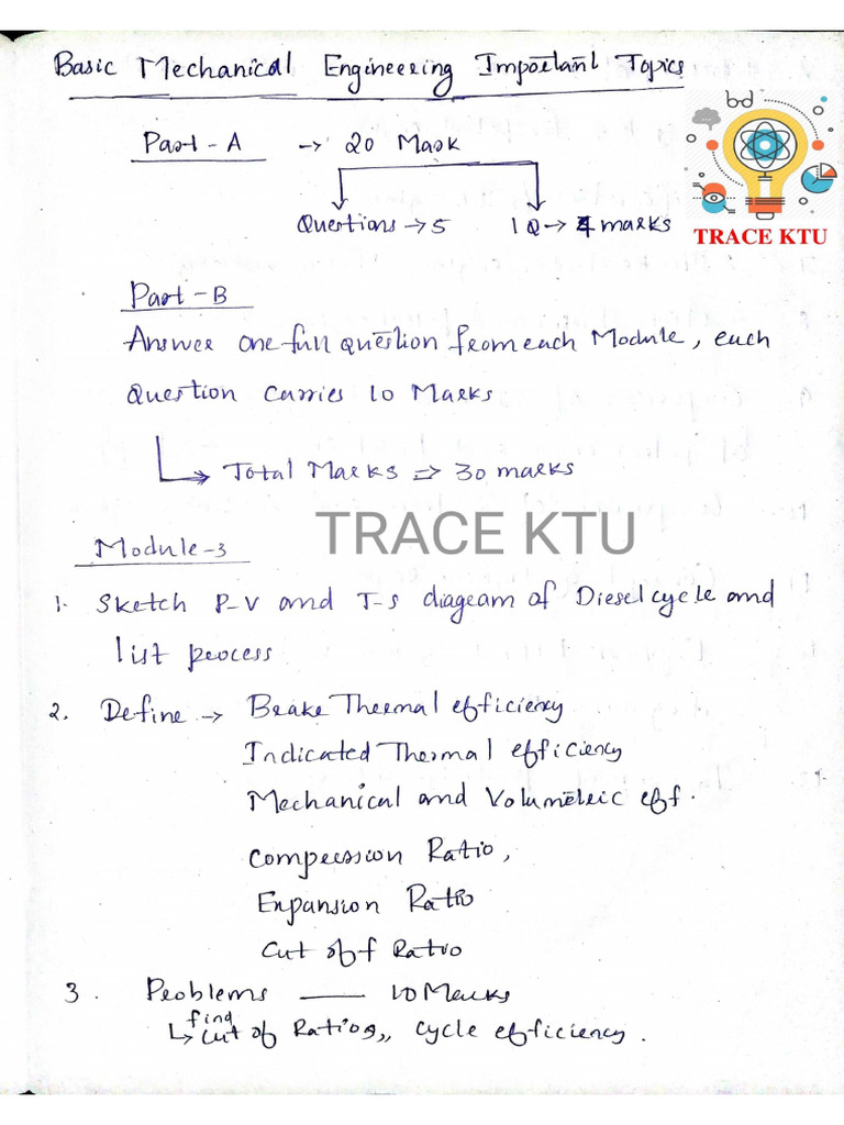 BME Important - Trace KTU | PDF