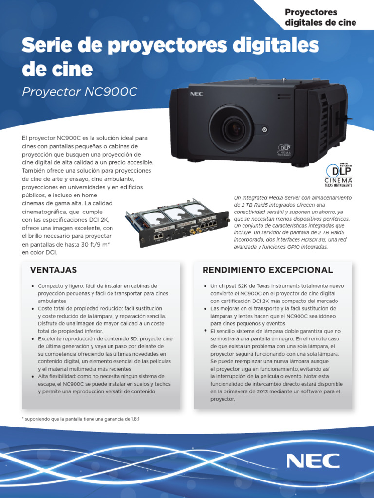 NC-900C Brochure Spanish | PDF | Ingeniería Informática | Informática
