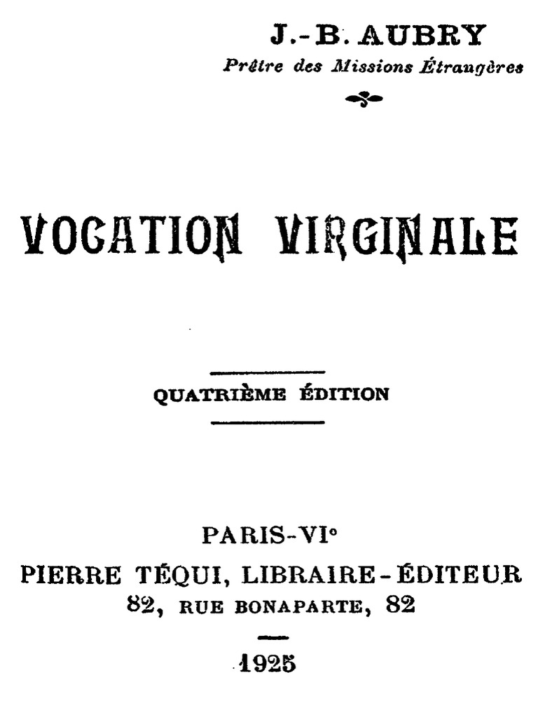 Vocation Virginale : Dialogue avec Jésus | PDF | Doctrines et croyances ...