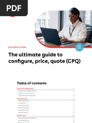 The ultimate guide to configure, price, quote (CPQ)