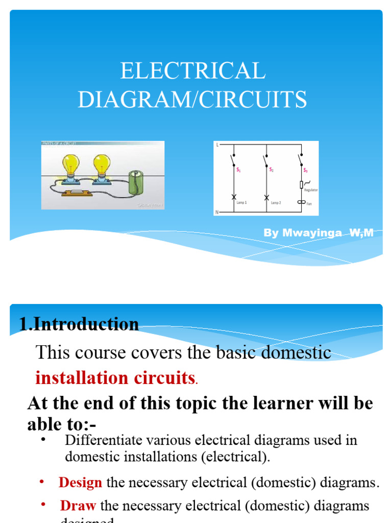 Domestic Electrical Diagrams Guide | PDF | Electrical Wiring ...