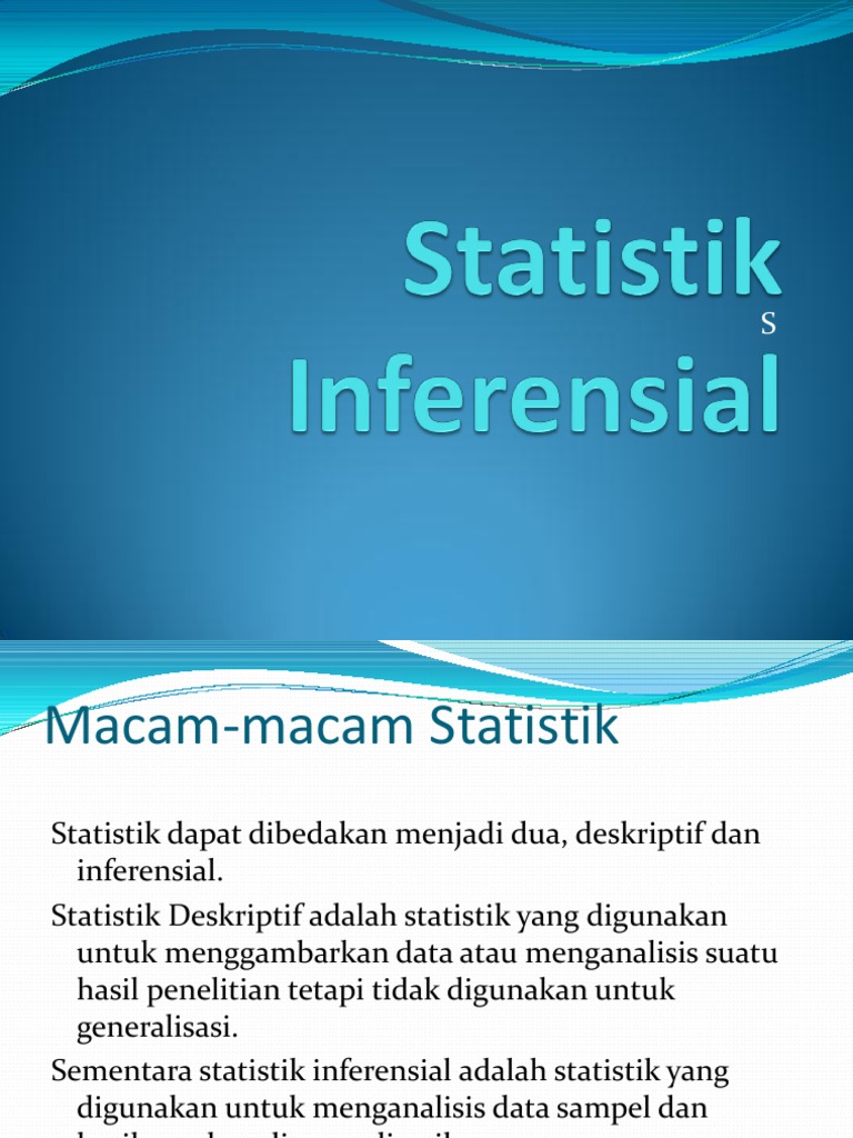 Statistik Inferensial
