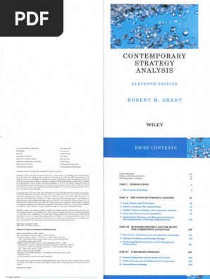 Contemporary Strategy Analysis 第11版 Contemporary Strategy Analysis, 11th Edition | Wiley