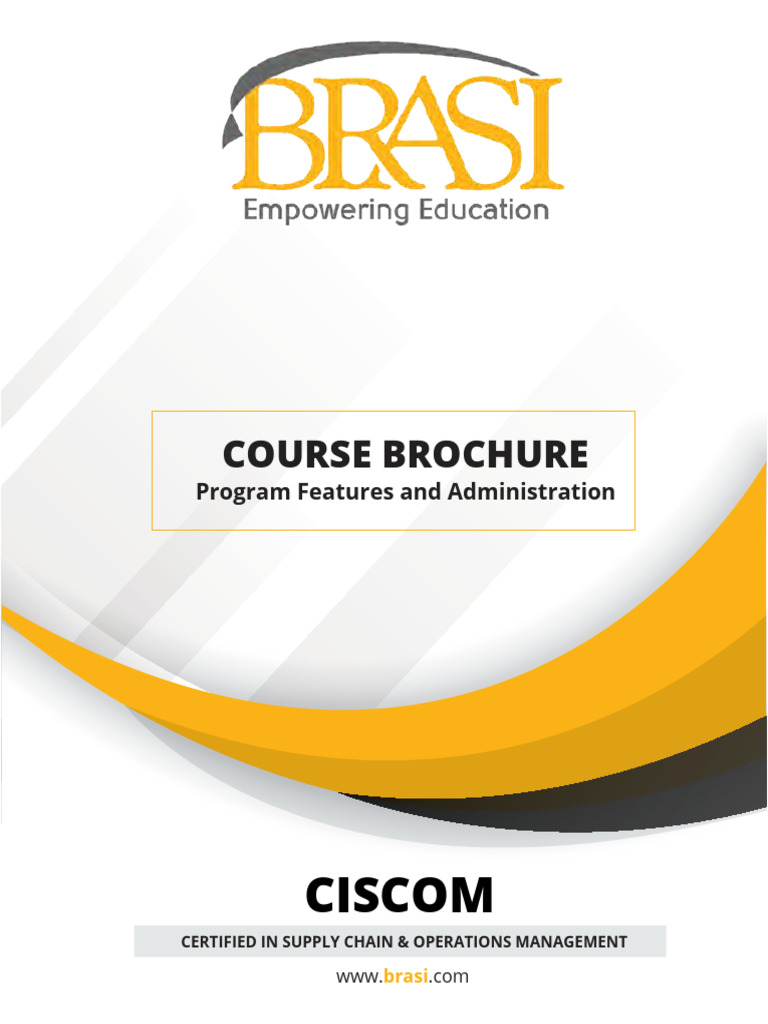 Brochure CISCOM 2022 Min | PDF | Lean Manufacturing | Supply Chain
